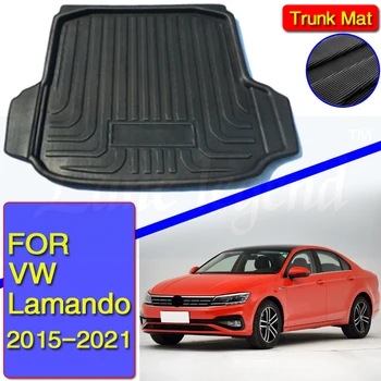 Автомобильный вкладыш для багажника Volkswagen VW Lamando 2015-2021 Грузовой Коврик для заднего багажника, поддон для ковров на полу, Водонепроницаемый