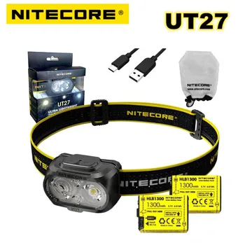 Налобный фонарь Nitecore UT27 Перезаряжаемый Ультралегкий Двухлучевой Fusion Elite дальность 128 метров 520 Люмен XP-G3 S3 LED
