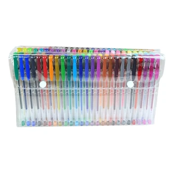 Гелевые ручки для взрослых Книжкираскраски 100шт 100 Цветных гелевых ручек Набор художественных маркеров